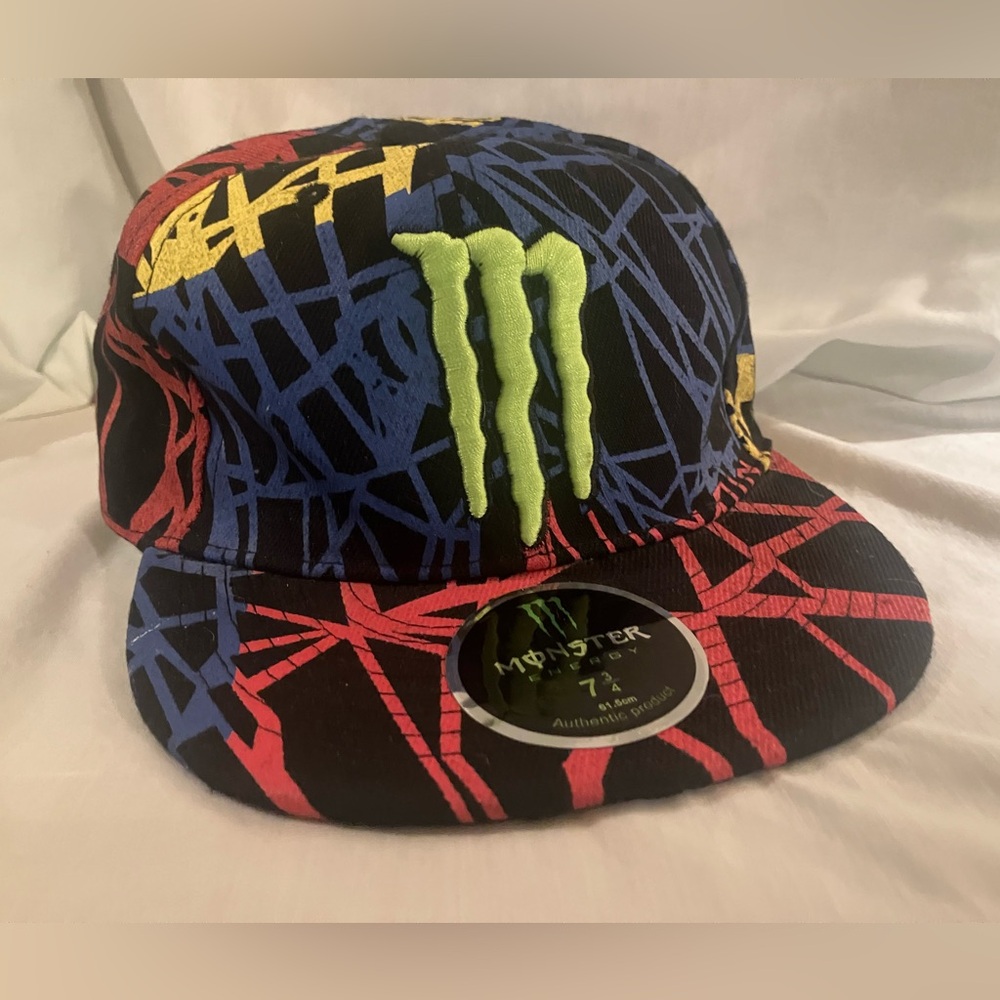 Monster Energy Men's Embroidered Multi Color 7 3/4 Baseball Hat
